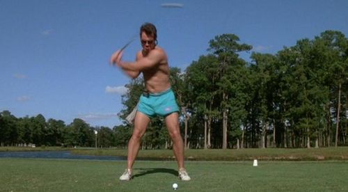 NAVY SEALS Shirtless Golf