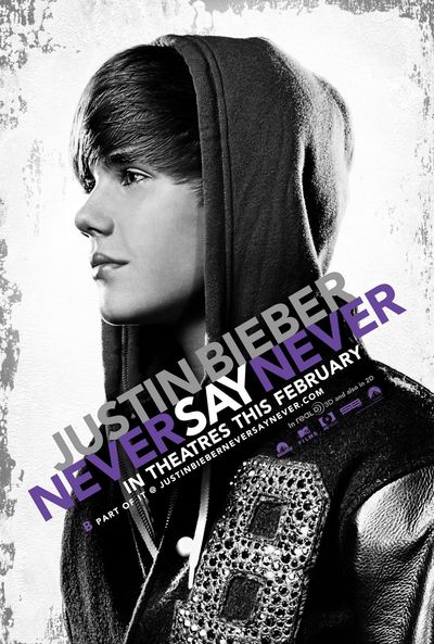 JUSTIN BIEBER NEVER SAY NEVER movie poster
