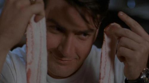 HOT SHOTS Charlie Sheen Bacon HOT SHOTS Charlie Sheen Bacon