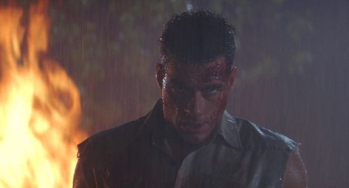 UNIVERSAL SOLDIER Jean-Claude Van Damme fire