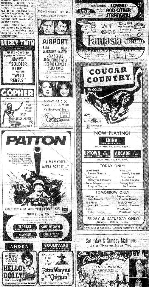 Minnesota Movie Ad 1970 2