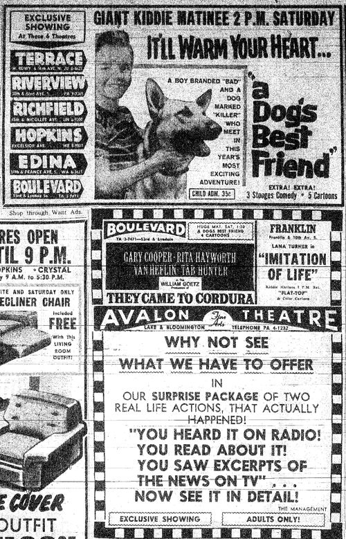 Minnesota Movie Ad 1959 6
