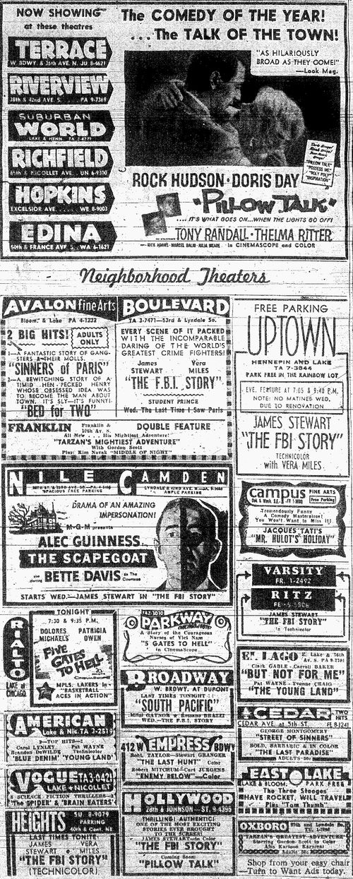 Minnesota Movie Ad 1959 11