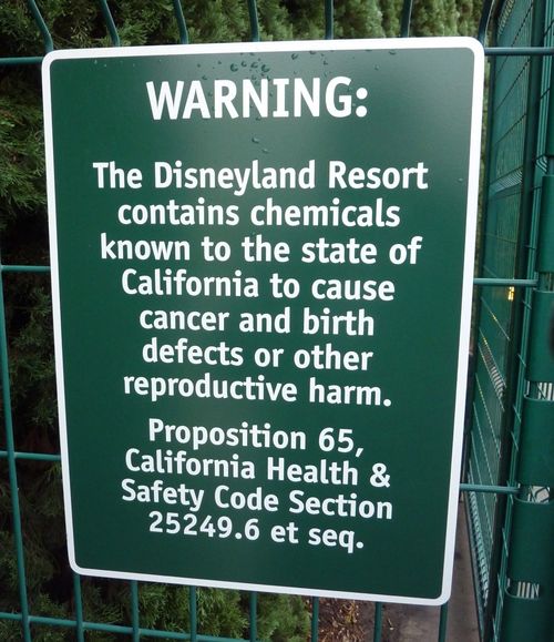 Disneyland Chemicals