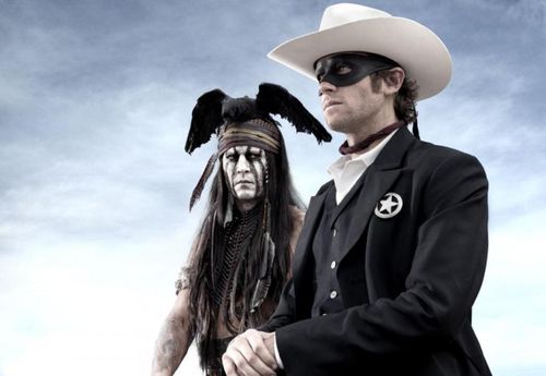 LONE RANGER Johnny Depp Armie Hammer LONE RANGER Johnny Depp Armie Hammer