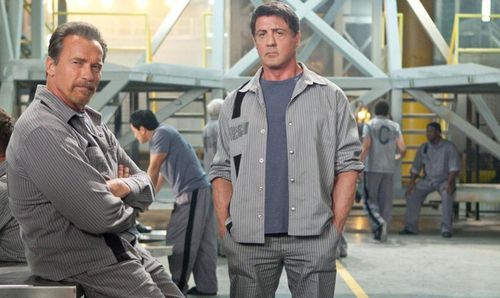 ESCAPE PLAN Arnold Schwarzenegger Sylvester Stallone