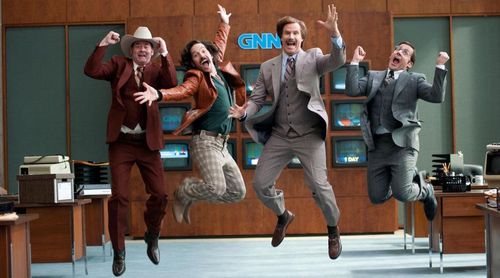 ANCHORMAN 2 Will Ferrell Steve Carrell Paul Rudd