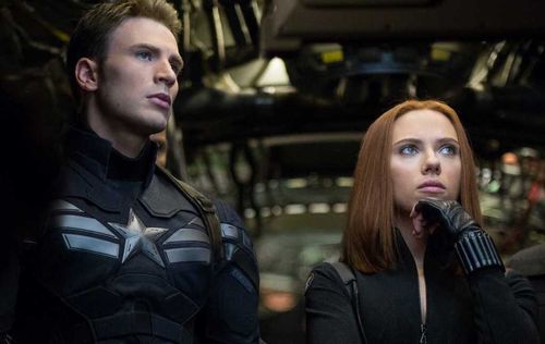 CAPTAIN AMERICA THE WINTER SOLDIER Chris Evans Scarlett Johansson